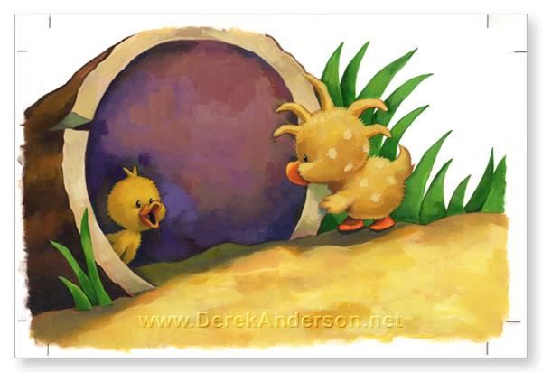 Little Quack Original Painting